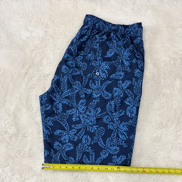 St.John’s,Bay, Size 2XLT,Men's Blue Floral Swim Shorts - Picture 16 of 16